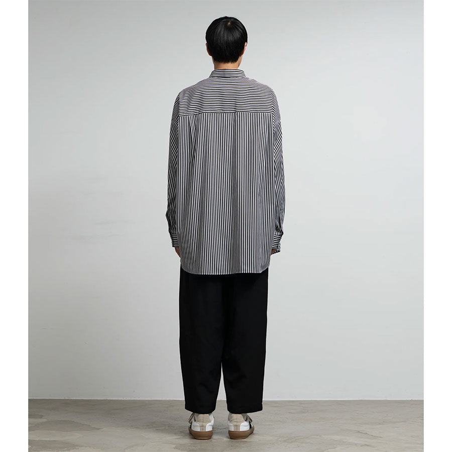 【Graphpaper/グラフペーパー】<br>High Count Regular Collar Round Cut Oversized Shirt <br>GM253-50030C