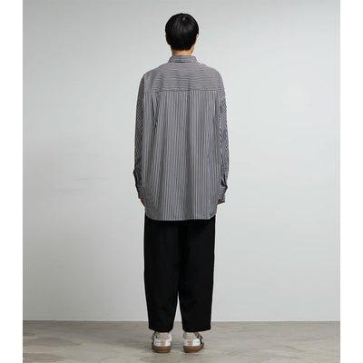 【Graphpaper/グラフペーパー】<br>High Count Regular Collar Round Cut Oversized Shirt <br>GM253-50030C