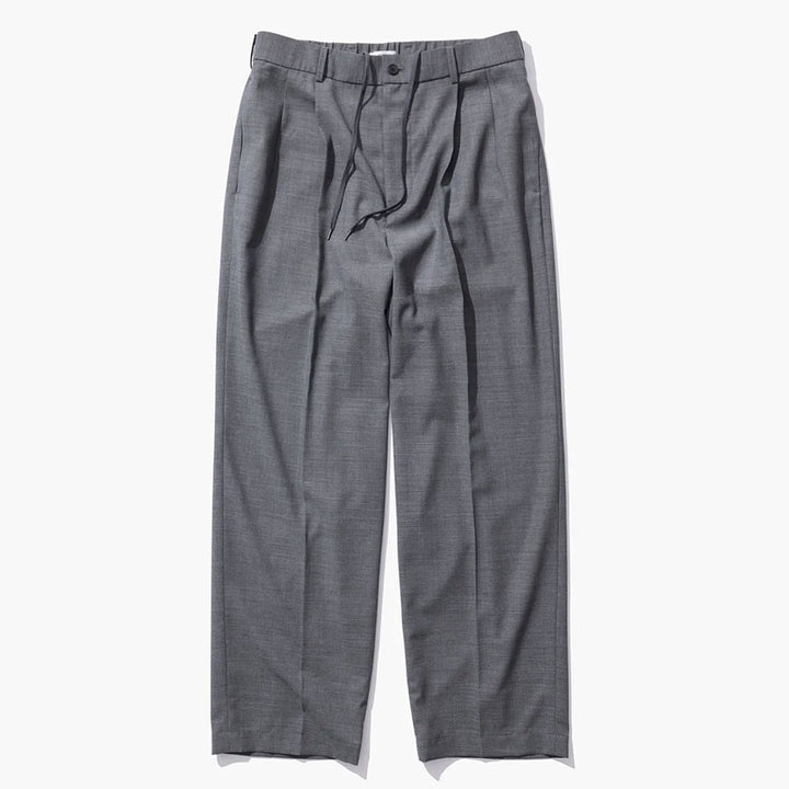 ATON/エイトン】TWIST WOOL GAUZE | TWO TUCKED EASY PANTS PRAGLM0300