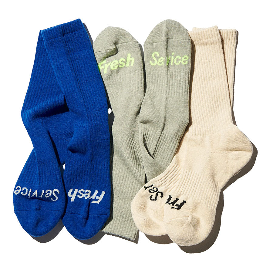 【FreshService/フレッシュサービス】<br>SIGNATURE 3-PACK SOCKS <br>FSP244-90018B