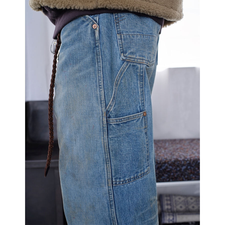 【SUGARHILL/シュガーヒル】<br>FADED MODERN DENIM PANTS DOUBLE KNEE <br>25330405