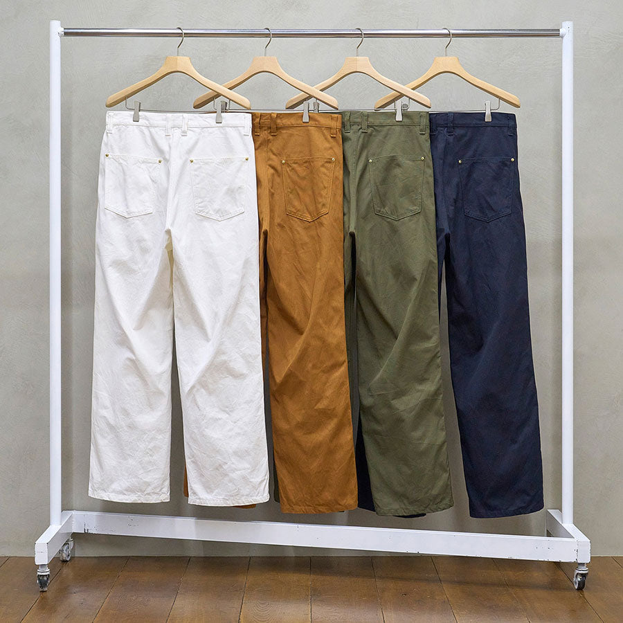 【UNUSED/アンユーズド】<br>TALON ZIPPER ONE WASH Double knee duck pants <br>UW1176