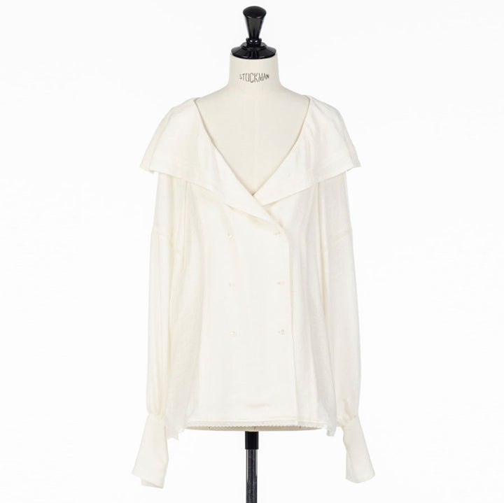 新品fetico LACE JACQUARD SAILOR COLLARブラウス FETICO】 - New arrivals - ▽LACE JACQUARD SAILOR COLLAR BLOUSE
