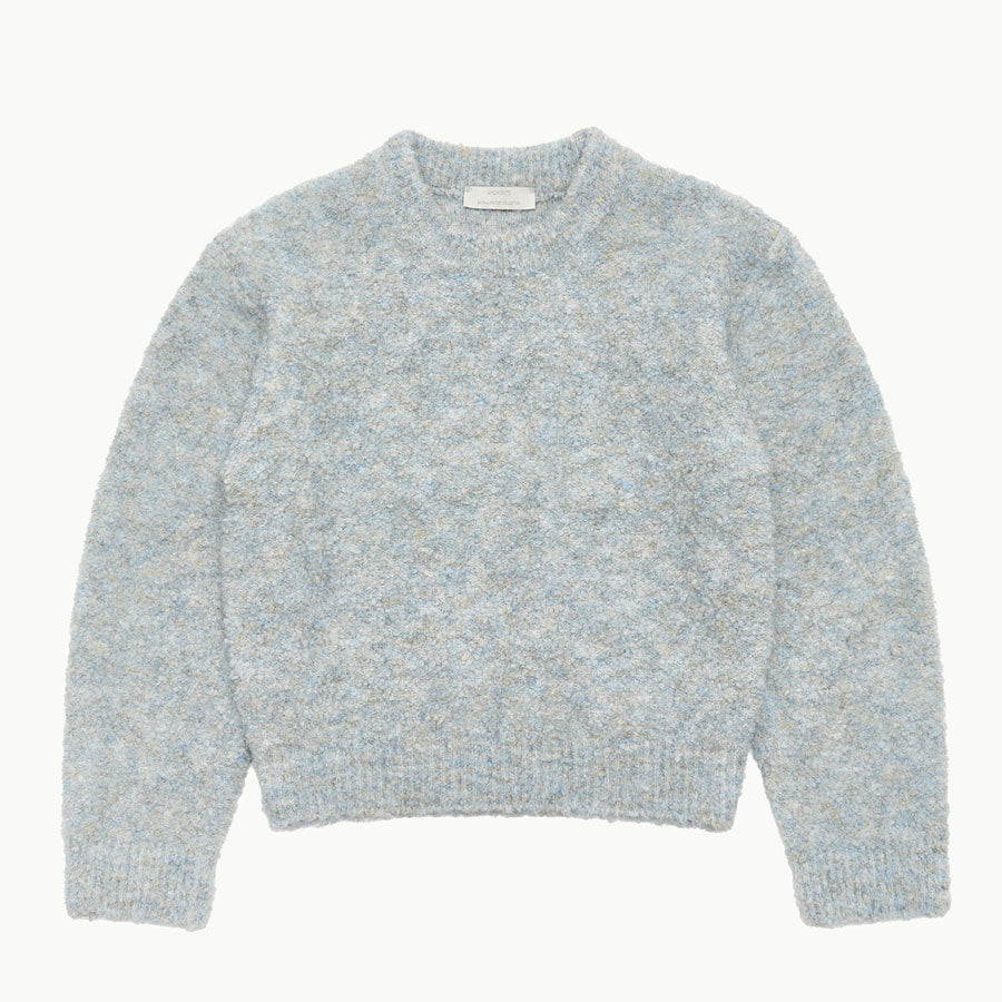 【AMOMENTO/アモーメント】<br>MIX BOUCLE CROP KNIT <br>AM24FWW05KN