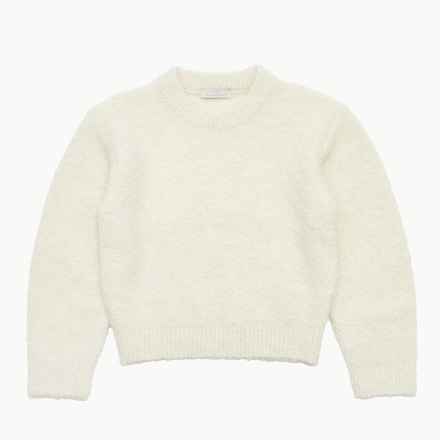 【AMOMENTO/アモーメント】<br>MIX BOUCLE CROP KNIT <br>AM24FWW05KN