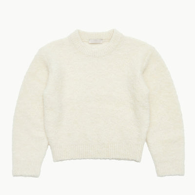 【AMOMENTO/アモーメント】<br>MIX BOUCLE CROP KNIT <br>AM24FWW05KN