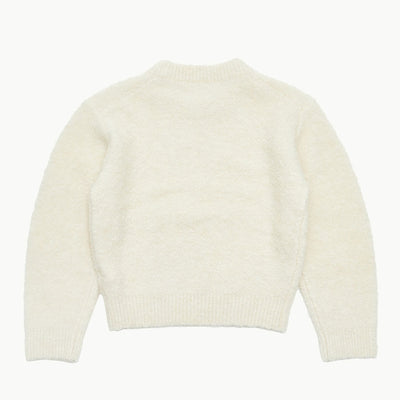 【AMOMENTO/アモーメント】<br>MIX BOUCLE CROP KNIT <br>AM24FWW05KN