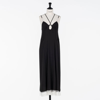 【FETICO/フェティコ】 <br>Crepe slip dress <br> FTC254-0806B