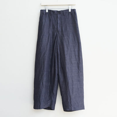 【nonnotte/ノノット】<br>Draping Crotch Box Pleats No Tuck Trousers <br>N-25S-043