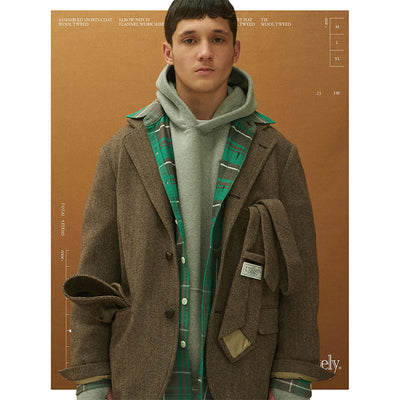 【Unlikely/アンライクリー】<br>Unlikely Assembled Sports Coat Wool Tweed <br>U23F-16-0002