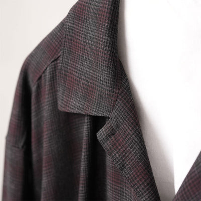 【MAATEE&SONS/マーティーアンドサンズ】<br>OP COLLLAR SHIRTS RAYON強撚 BRCHECK <br>MT5303-0604A