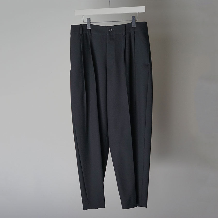 【nonnotte/ノノット】<br>2-Tuck Wide Tapered Trousers <br>N-24A-067