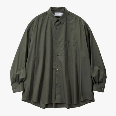 【Graphpaper/グラフペーパー】<br>Silicon Poplin Oversized Regular Collar Shirt <br>GM253-50180