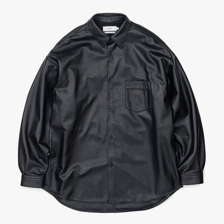 【Graphpaper/グラフペーパー】Sheep Leather Oversized Shirt GM233-50048の通販 「ONENESS  ONLINE STORE」