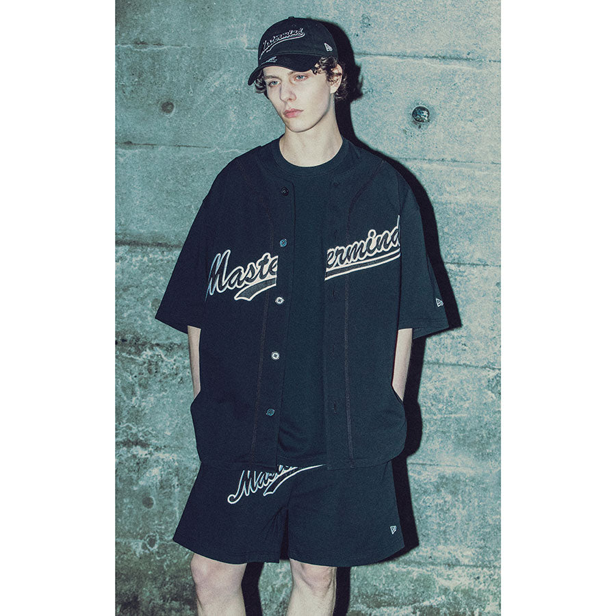 Mastermind JAPAN NEWERA BB JERSEY サイズL mastermind JAPAN×NEW ERA】HW CT BB SHIRT MMJSCRIPT BLK WHT MJ26C16