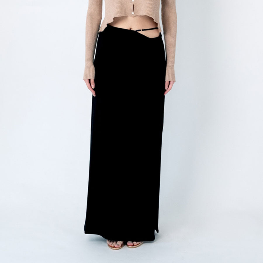 【determ/デターム】<br>Collagen Strappy Maxi Skirt <br>DT00SK02