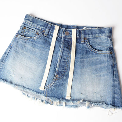 【HOLIDAY/ホリデイ】<br>DAMAGE DENIM MINI SKIRT <br>24202003