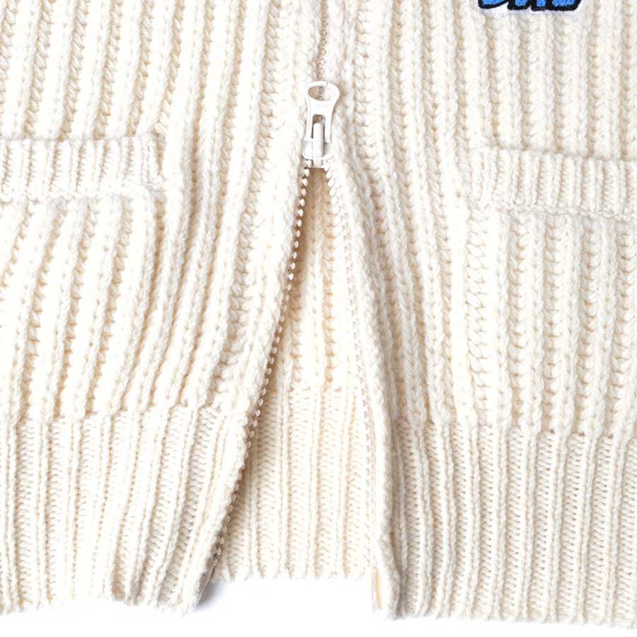 【HOLIDAY/ホリデイ】<br>WOOL PONPON ZIP-UP KNIT JACKET (TWO STEPS) <br>25204030