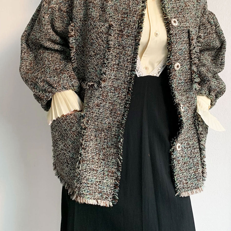 GREED/グリード】KASURI Classic Tweed Puff Jacket 6075500042の通販