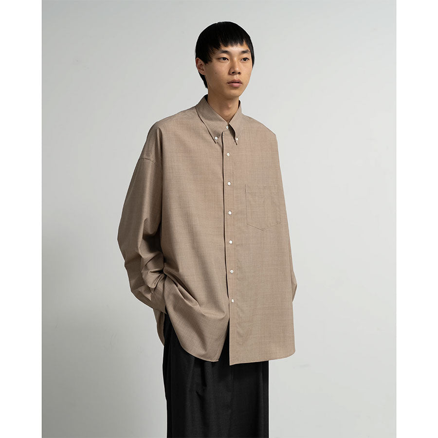 Graphpaper/グラフペーパー】Fine Wool Heather Oversized L/S B.D.