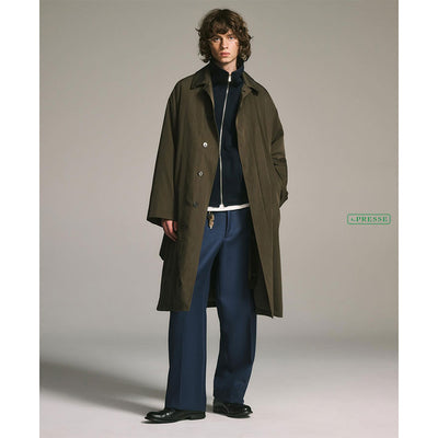 【A.PRESSE/アプレッセ】<br>Lining Detachable Silk Coat <br>23AAP-01-12H