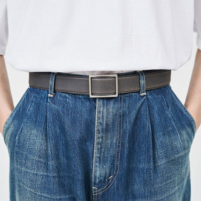 【Graphpaper/グラフペーパー】<br>Graphpaper Holeless Leather Classic Belt <br>GU253-90560B