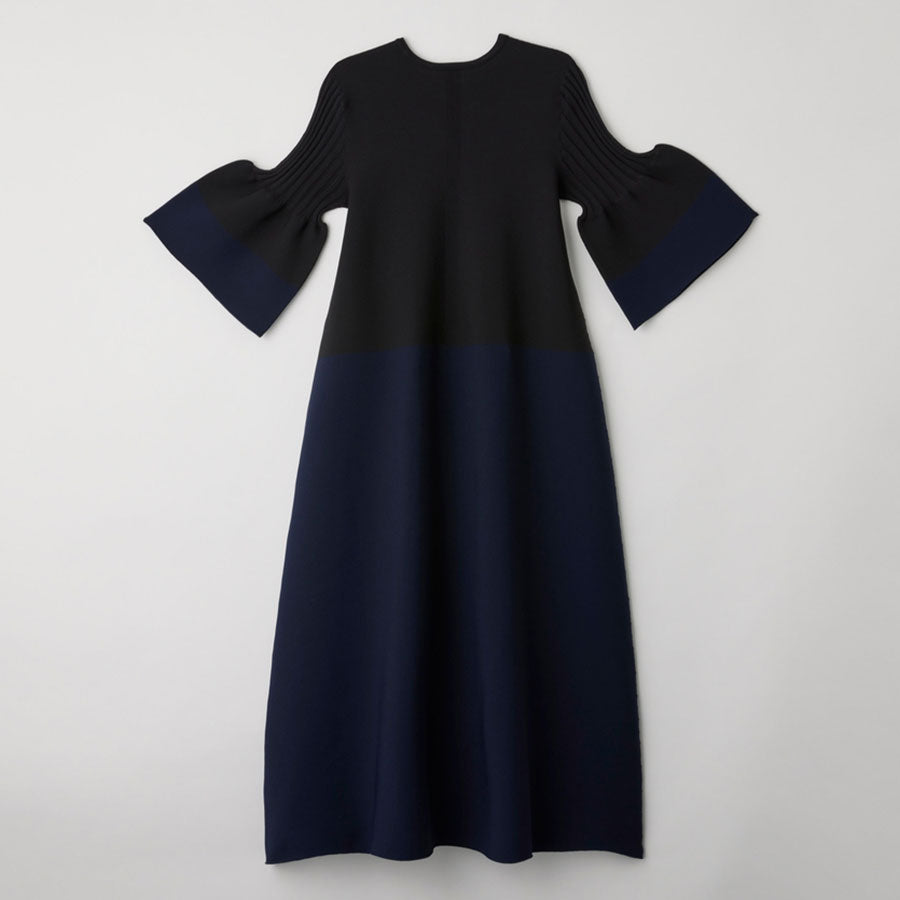 CFCL/シーエフシーエル】POTTERY SHORT BELL SLEEVE FLARE DRESS