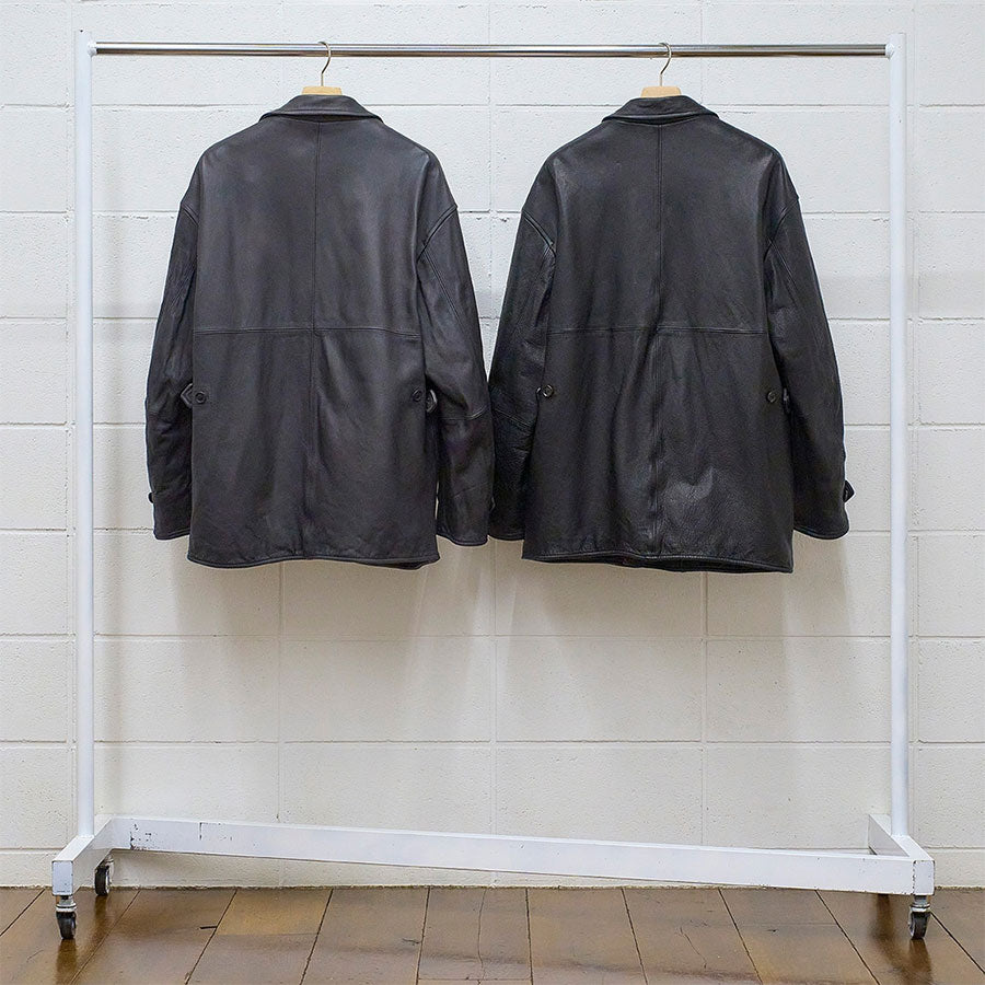 UNUSED / Leather car coat US2450