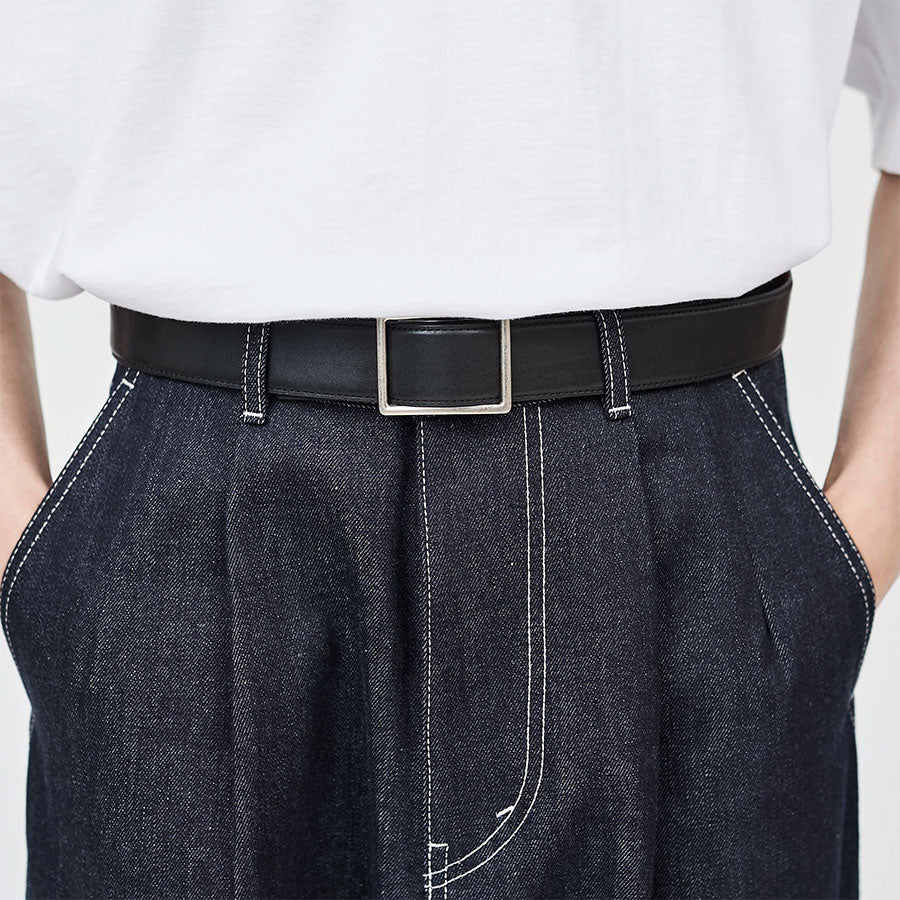 【Graphpaper/グラフペーパー】<br>Graphpaper Holeless Leather Classic Belt <br>GU253-90560B