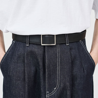 【Graphpaper/グラフペーパー】<br>Graphpaper Holeless Leather Classic Belt <br>GU253-90560B