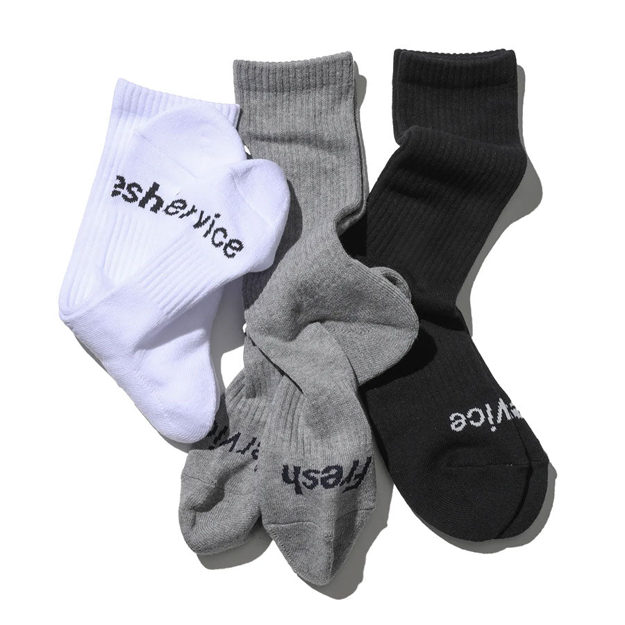 [生鲜服务]<br>标志性 3 件装袜子<br>FSP241-90003B 