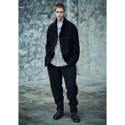 【Y's for men×MASSES】<br> COTTON PIGMENT PRINT OPEN COLLAR SHIRT <br>ML-B91-044