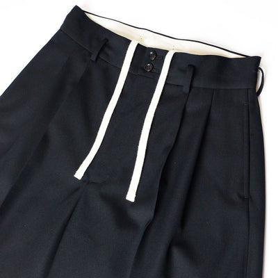【HOLIDAY/ホリデイ】<br>WOOL TWILL DRAWSTRINGS SUPER WIDE PANTS <br>25202003