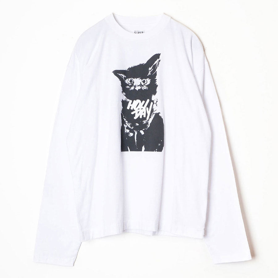 【HOLIDAY/ホリデイ】<br>SUPER FINE L/S T-SHIRT (NEKO) <br>25101009