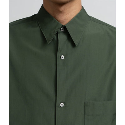 【Graphpaper/グラフペーパー】<br>Silicon Poplin Oversized Regular Collar Shirt <br>GM253-50180