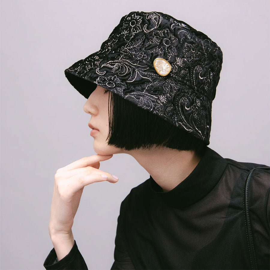 MURRAL/ミューラル】Ice flower embroidery hat 2320817010の通販