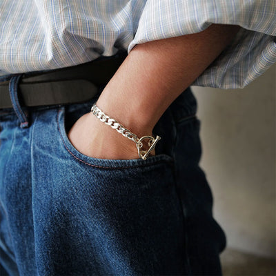 【XOLO JEWELRY/ショロ ジュエリー】Basic Link Bracelet 8mm (19cm) <br/>XOB008-19