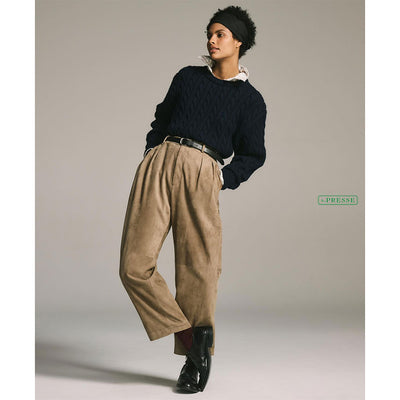 【A.PRESSE/アプレッセ】<br>Suede Trousers <br>23AAP-04-24H
