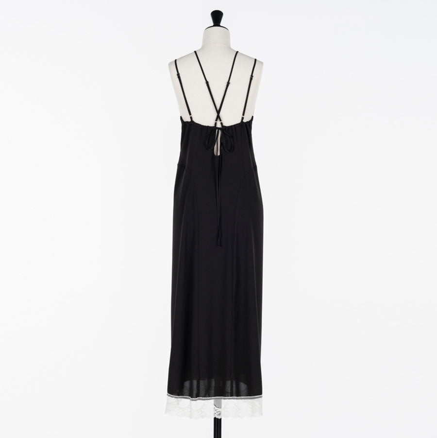 【FETICO/フェティコ】 <br>Crepe slip dress <br> FTC254-0806B