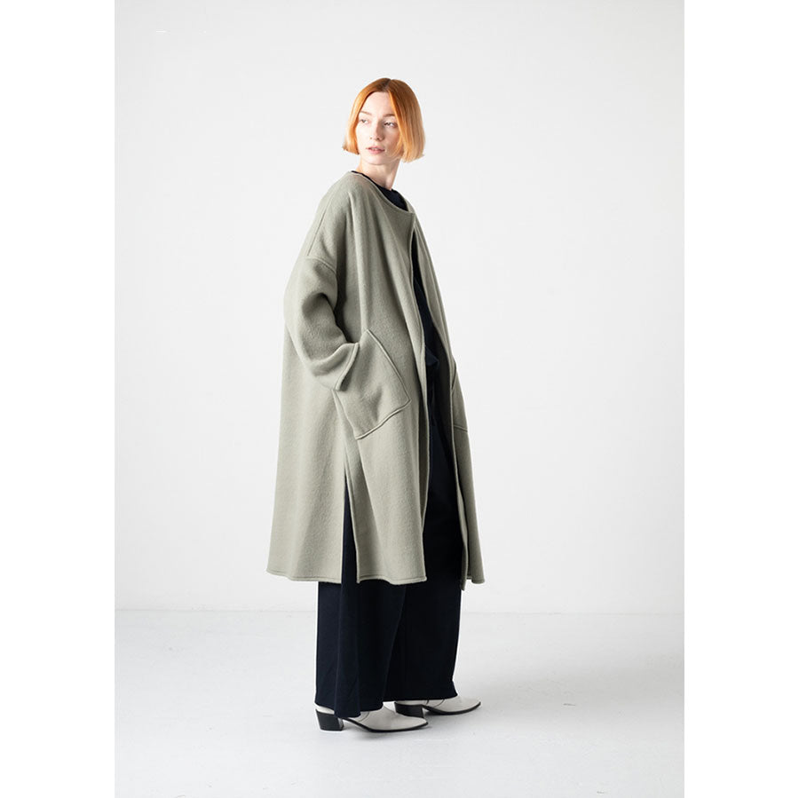 【COGTHEBIGSMOKE/コグ ザ ビックスモーク】<br>KENSINGTON COLLARLESS COAT <br>11802-193-1115-1