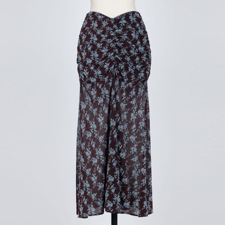FETICO/フェティコ】ROSE VELVET TULLE GATHERED SKIRT FTC252 FETICO/フェティコ】ROSE VELVET TULLE GATHERED SKIRT FTC252