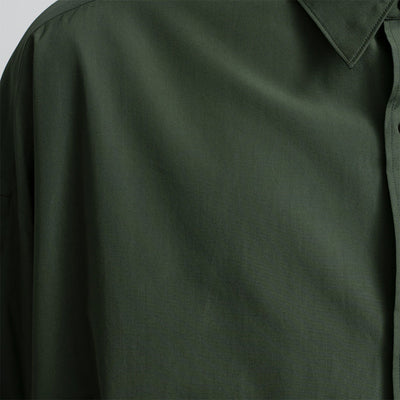 【Graphpaper/グラフペーパー】<br>Silicon Poplin Oversized Regular Collar Shirt <br>GM253-50180