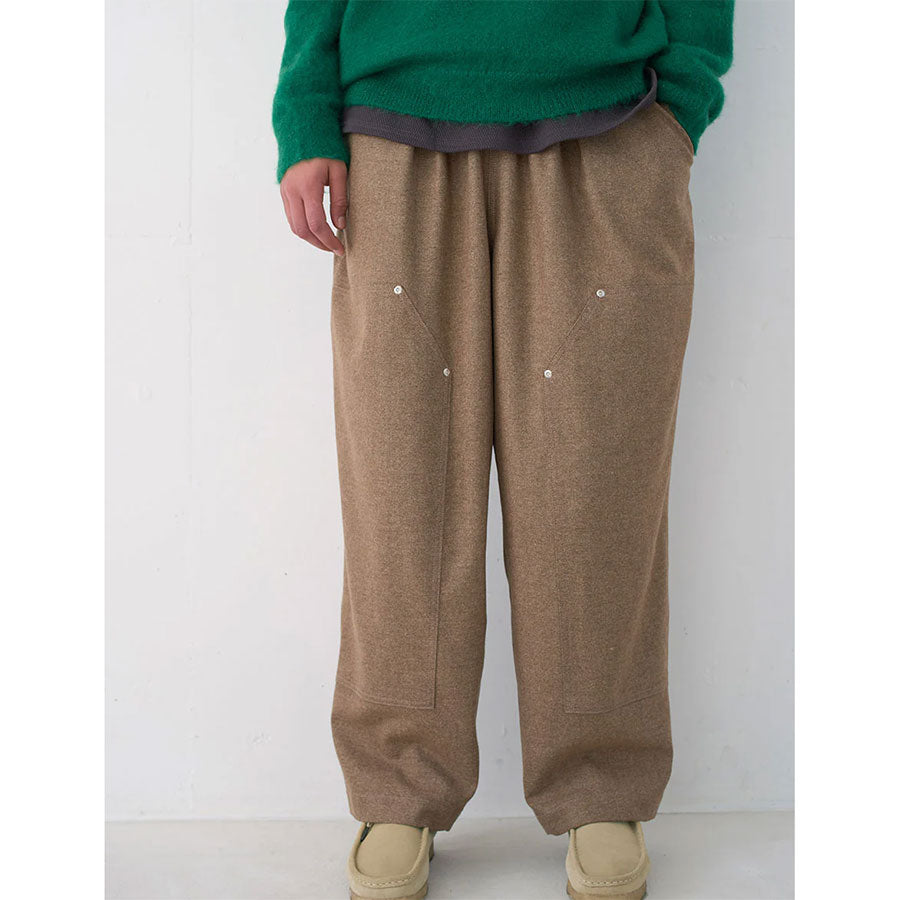 【S.F.C/エスエフシー】<br>CASHMERE WOOL DOUBLE KNEE PANTS <br>SFCFW25P08