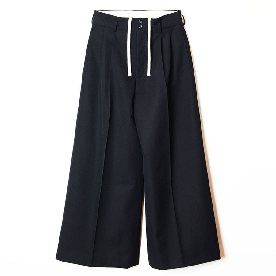 【HOLIDAY/ホリデイ】<br>WOOL TWILL DRAWSTRINGS SUPER WIDE PANTS <br>25202003