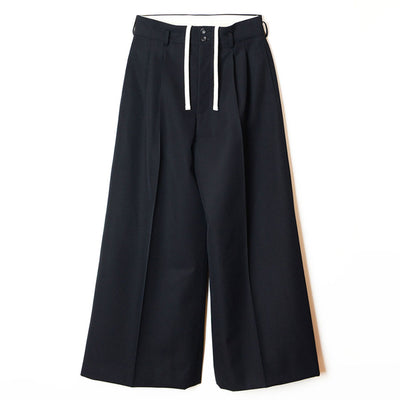 【HOLIDAY/ホリデイ】<br>WOOL TWILL DRAWSTRINGS SUPER WIDE PANTS <br>25202003