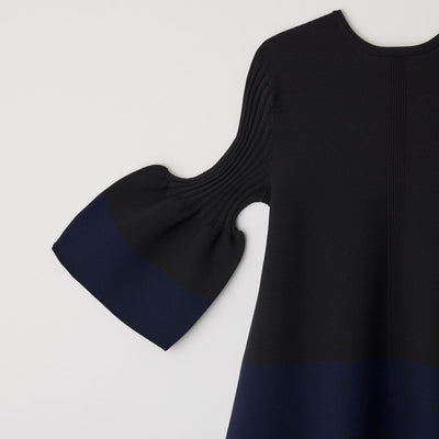 【CFCL/シーエフシーエル】<br>POTTERY SHORT BELL SLEEVE FLARE DRESS <br>CF006KH007