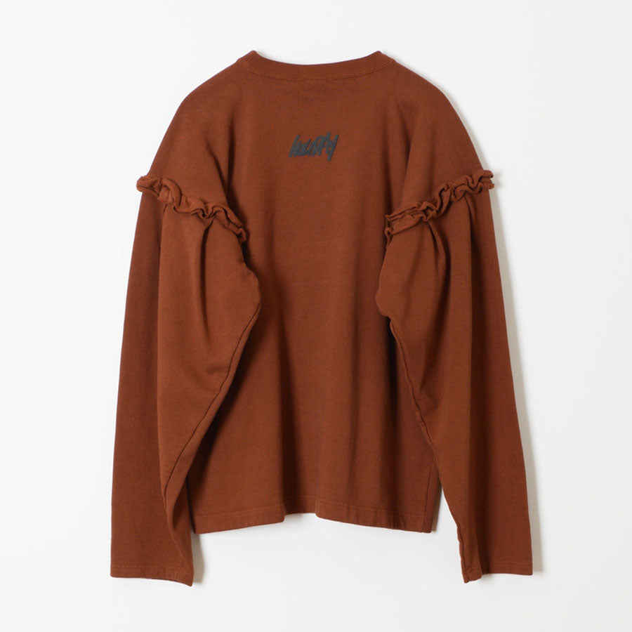【即日発送】 HOLIDAY/ホリデイMINI SWEAT スウェット TOPS RUFFLE トップス