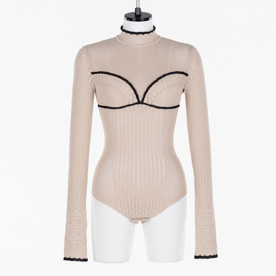 【FETICO/フェティコ】 <br>Lace-knit bodysuit <br>FTC254-0705