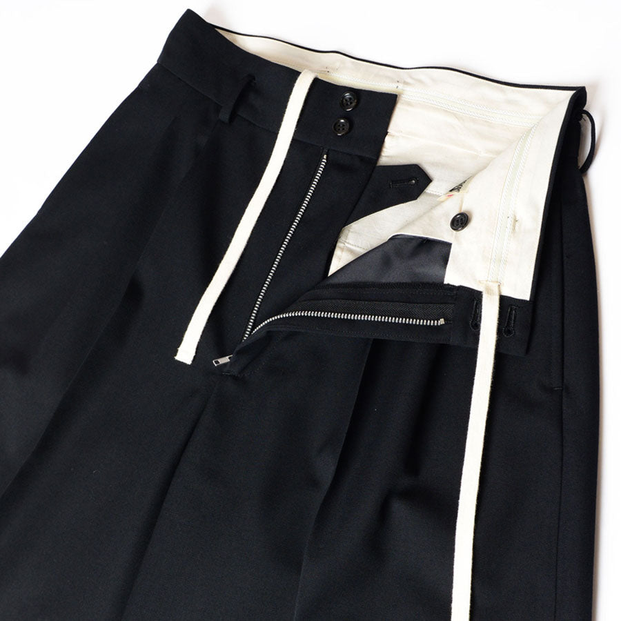 【HOLIDAY/ホリデイ】<br>WOOL TWILL DRAWSTRINGS SUPER WIDE PANTS <br>25202003