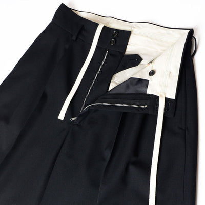 【HOLIDAY/ホリデイ】<br>WOOL TWILL DRAWSTRINGS SUPER WIDE PANTS <br>25202003